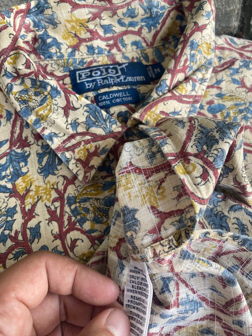 Polo Ralph Lauren Caldwell Sugarcane Toyo Enterprise Vintage Silk Shirt ...