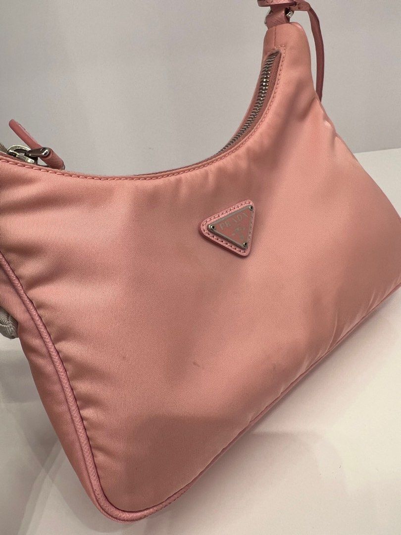 Re-edition 2005 zip glitter handbag Prada Pink in Glitter - 30037151
