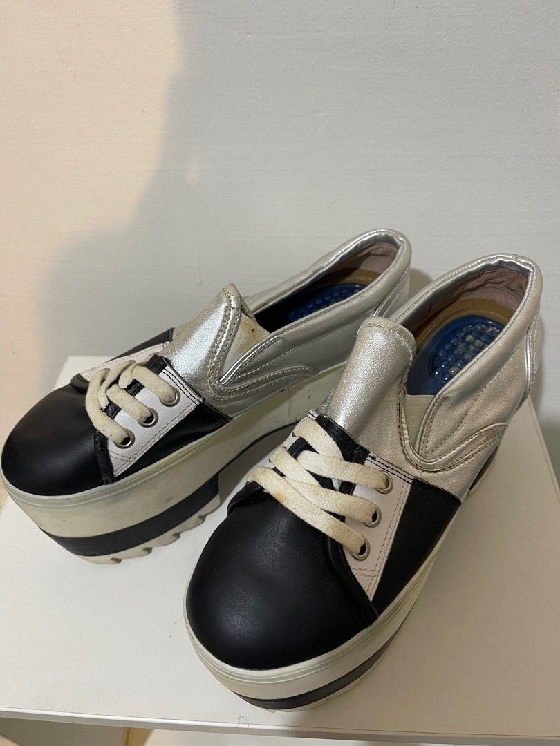 Jeffrey campbell cheap silver sneakers