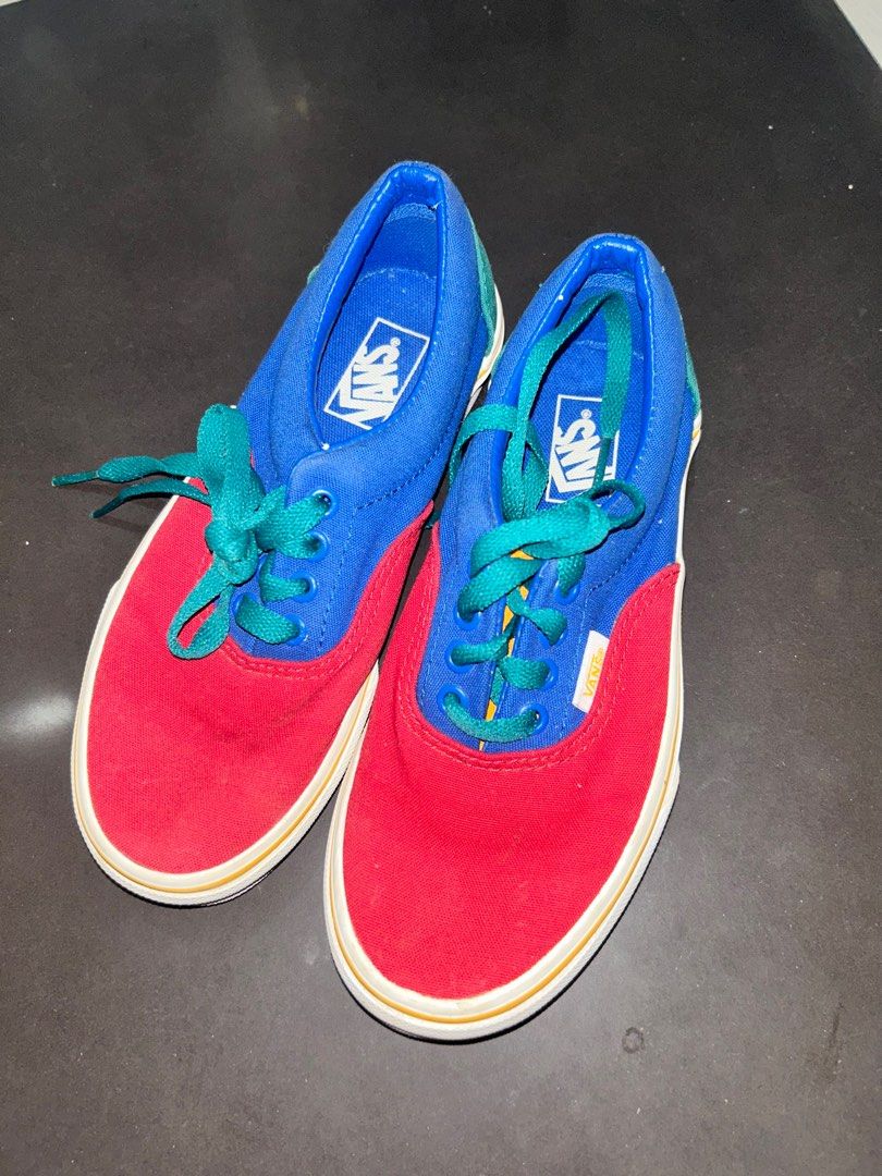Preloved Vans Era Primary Block Kids Sneakers Size 10.5 cm Babies Kids Babies Kids Fashion on Carousell