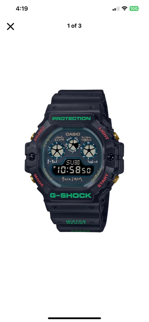 Price updated) G-shock Facetasm DW-5900FA-1JR, 名牌, 手錶- Carousell