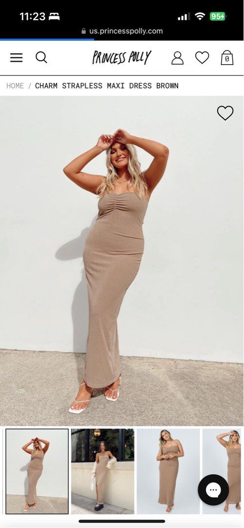 Princess Polly charm maxi dress, Women's Fashion, Dresses & Sets, Dresses  on Carousell