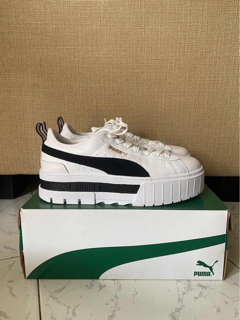 Puma Mayze Sneakers white and black Women s Fashion Footwear