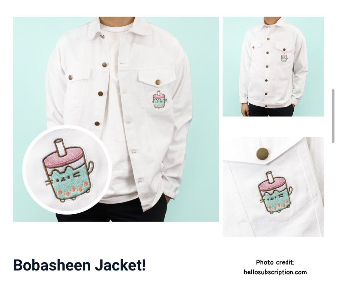 Pusheen denim jacket cheap