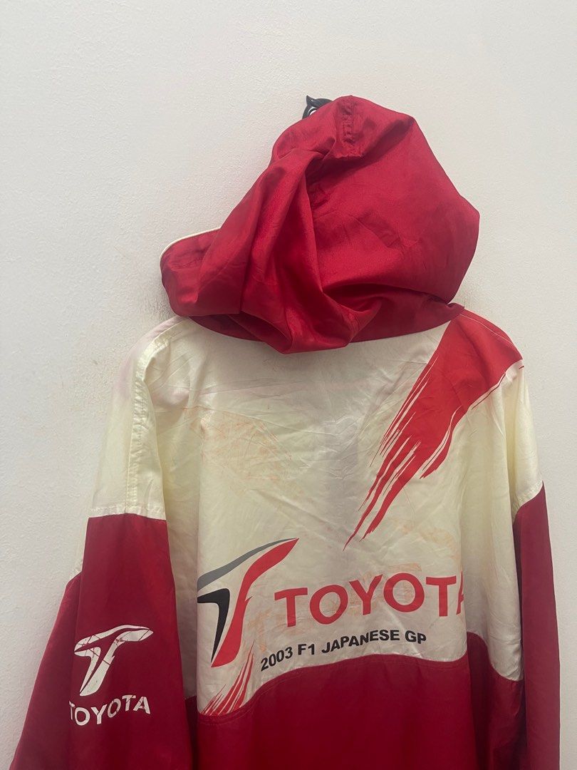 Veste Vintage Panasonic Toyota Racing Rouge - Taille S - Nylon - Occasion Très Bon état