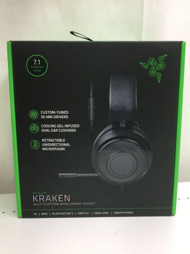 Razer Headset Headphones Kraken RZ0402830100R3M1, 音響器材, 頭戴式/罩耳式耳機