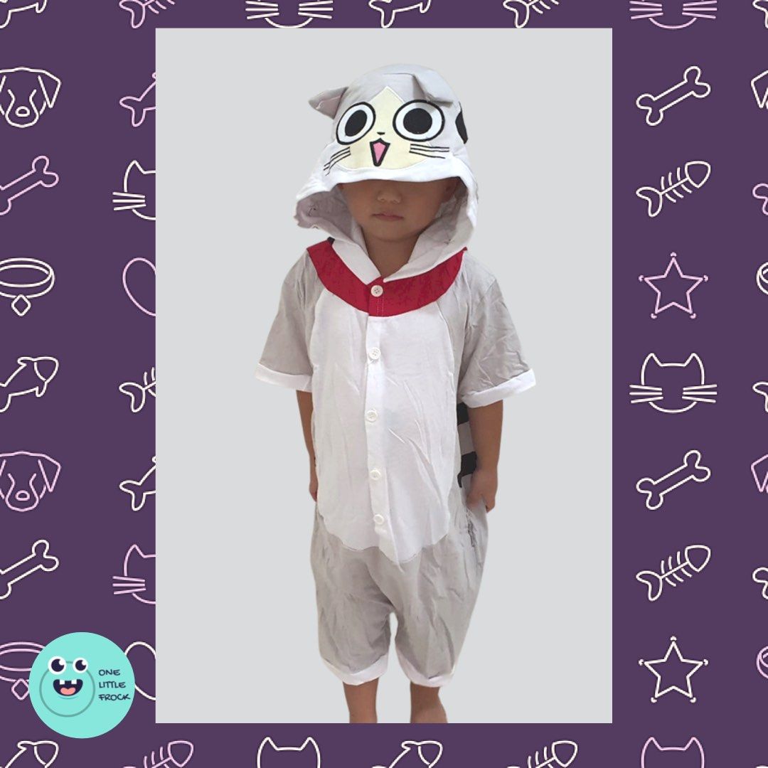 Grey cat best sale costume child