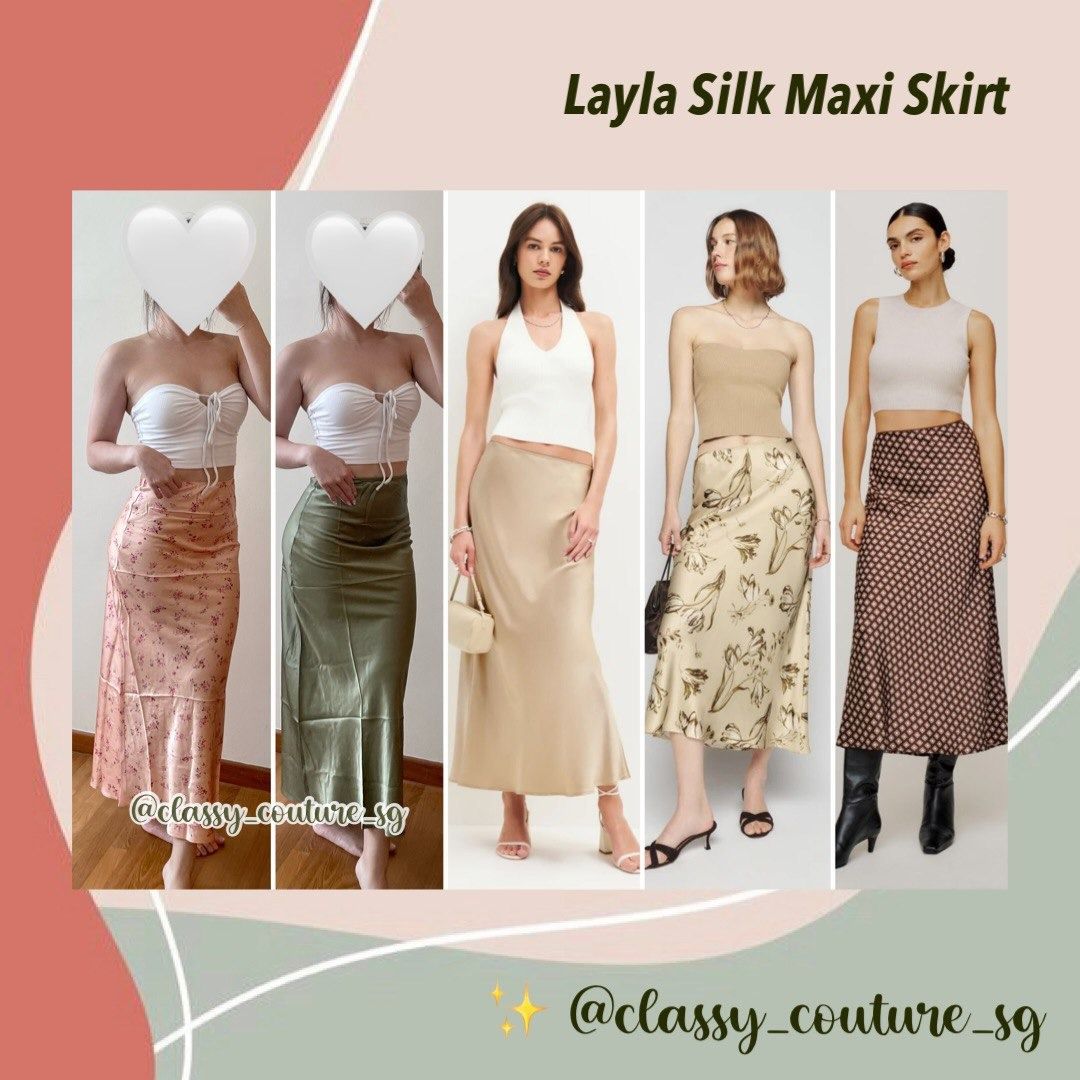 womens midi maxi skirts