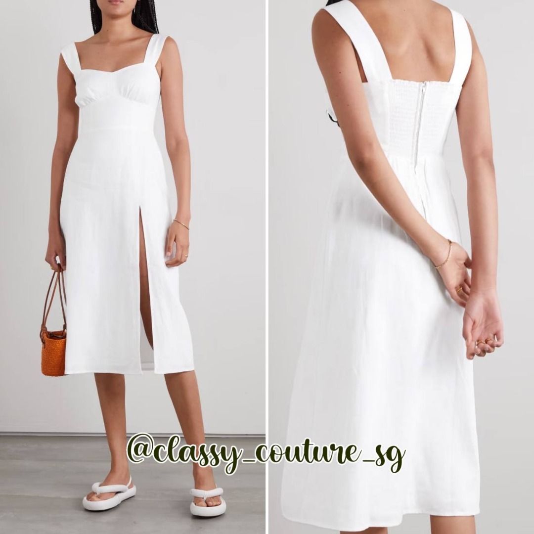 Reformation Seaside Linen Midi Dress, Women's Fashion, Dresses & Sets,  Dresses on Carousell