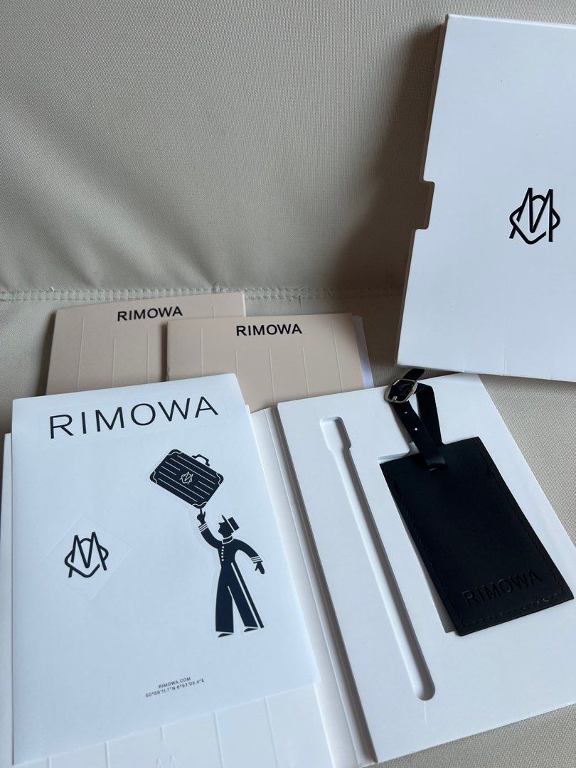 Authentic‼️ RIMOWA Luggage Tag and Stickers Set, Hobbies & Toys