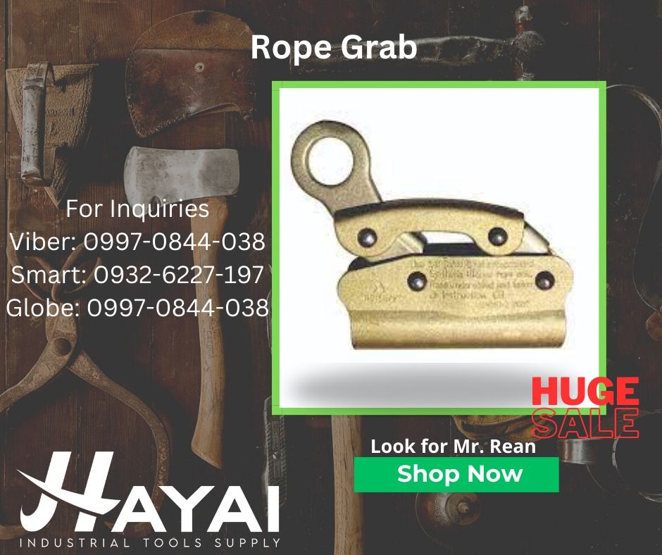 Rope Grab, Commercial & Industrial, Industrial Equipment on Carousell
