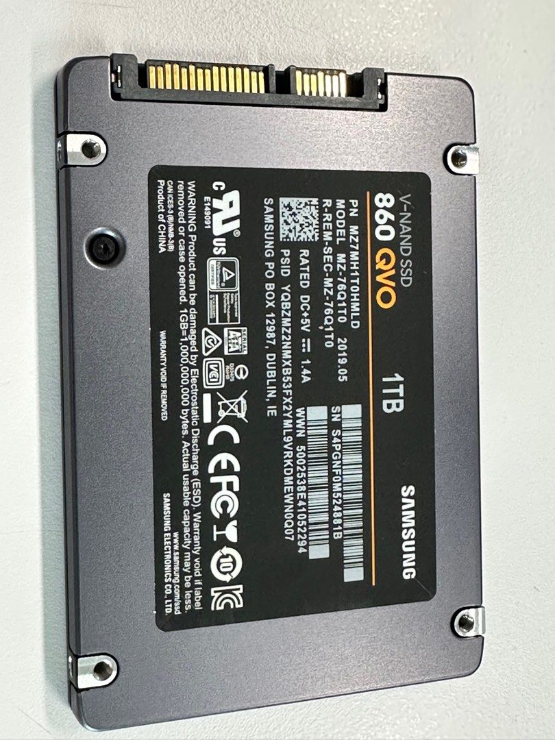 Samsung 860 qvo 1to hotsell