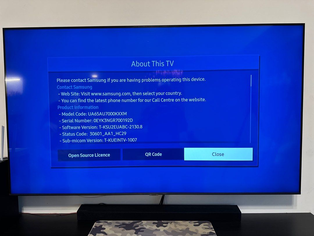 SAMSUNG TV 65 inch Mint Condition. , TV & Home Appliances, TV & Entertainment, TV on Carousell