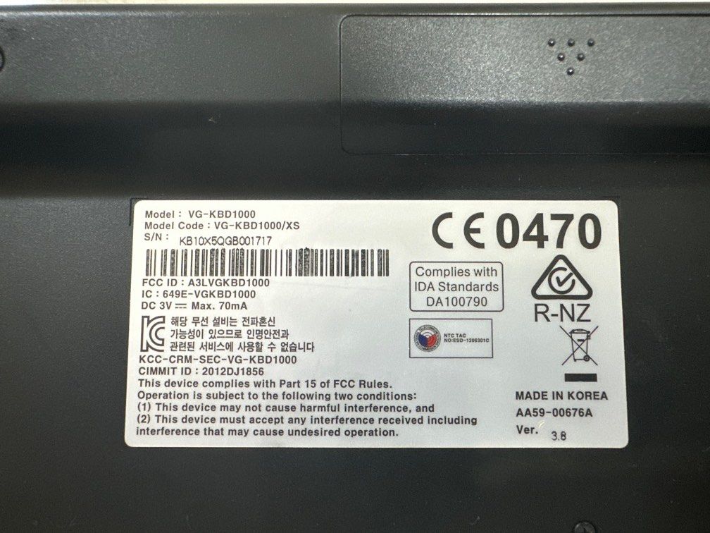 Samsung TV keyboard, Computers & Tech, Parts & Accessories, Computer