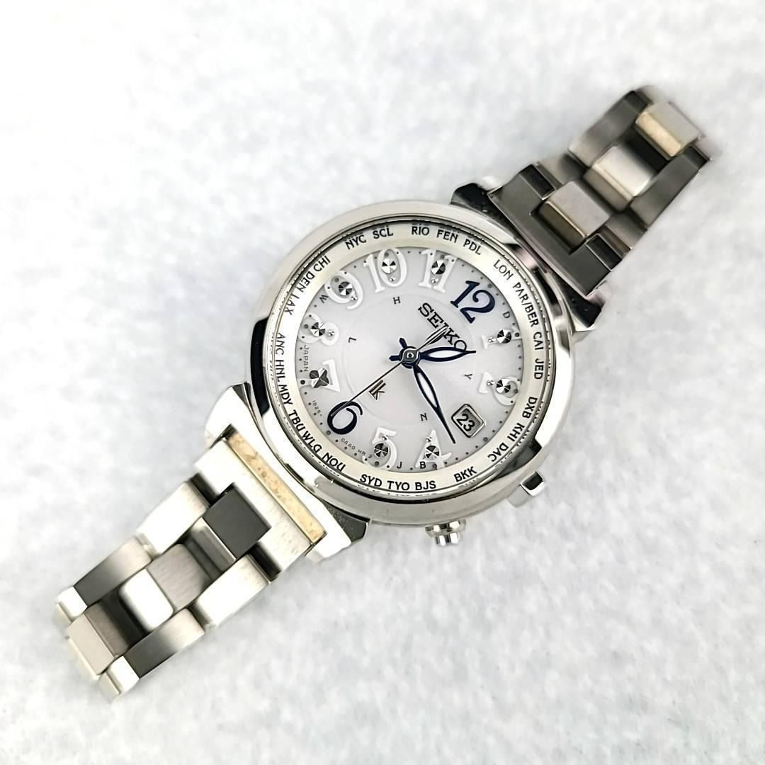 SEIKO 精工1B25-0AA0 Lucia Date 白色錶盤女士手錶, 名牌, 手錶- Carousell