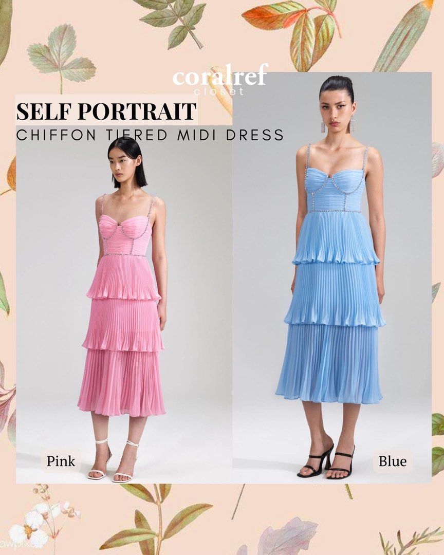 Chiffon tiered dress sale