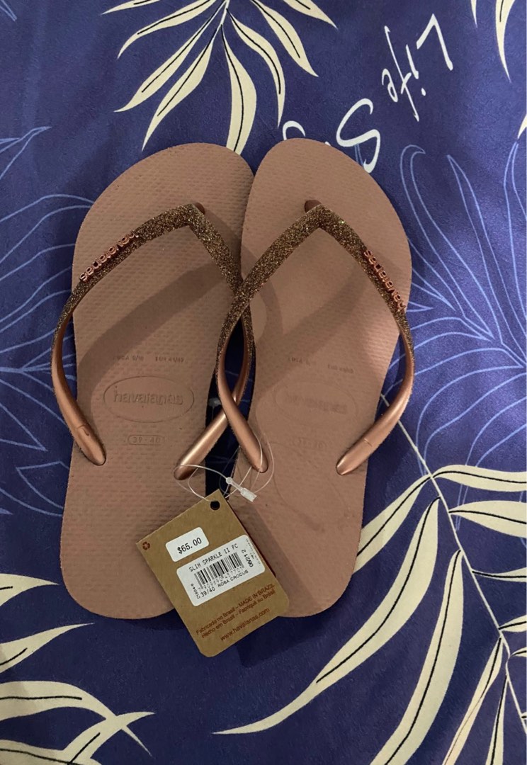 slim fit sparkle havaianas