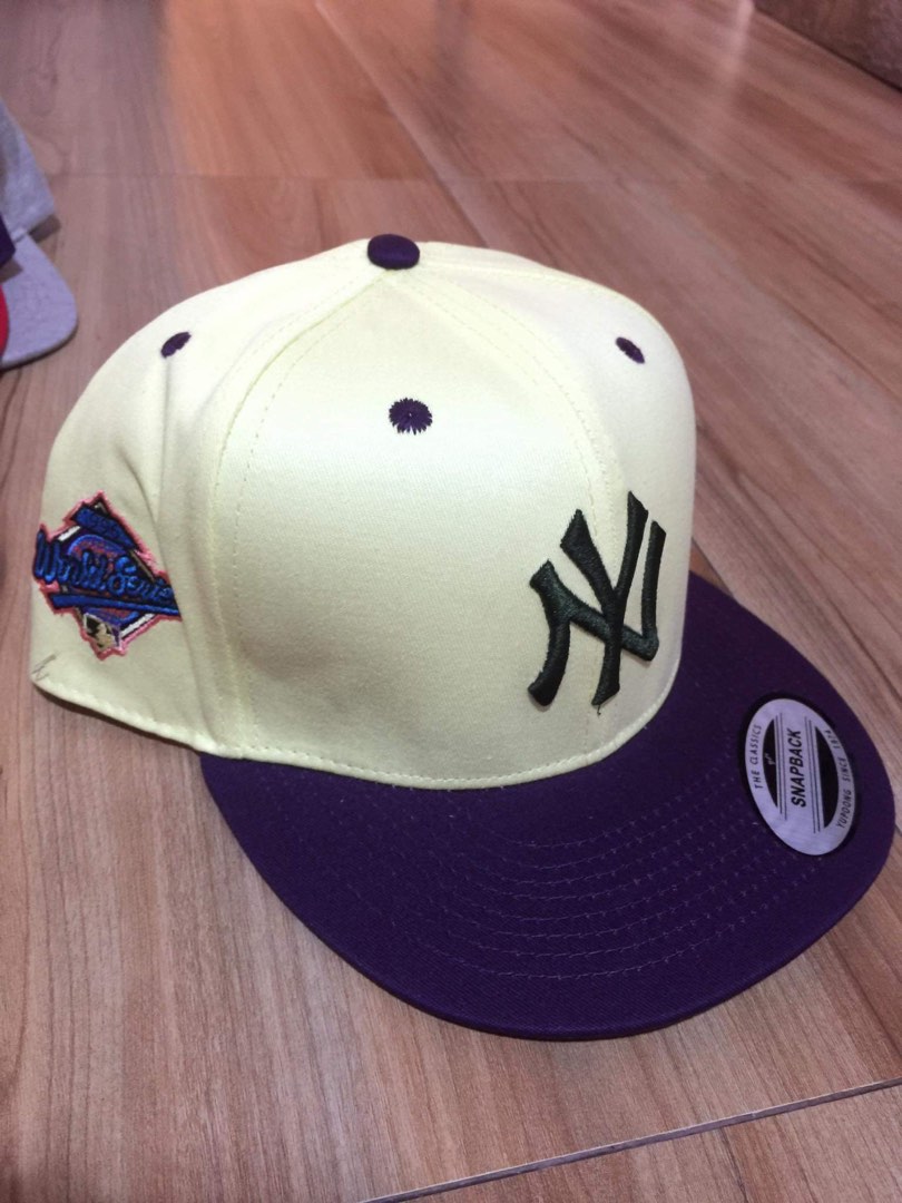 New Era 59Fifty New York Yankees Purple Violet Shimmer Hat Fitted Cap Size  6 7/8