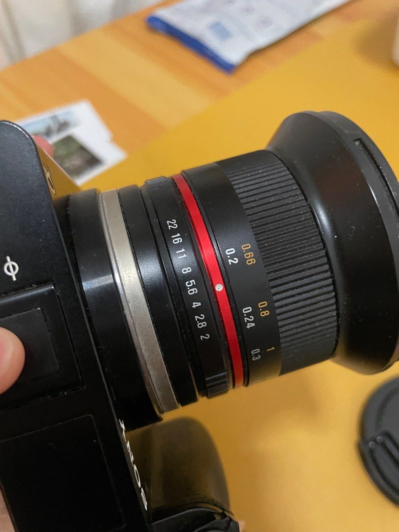 Sony A6000 and samyang lens, Photography, Cameras on Carousell