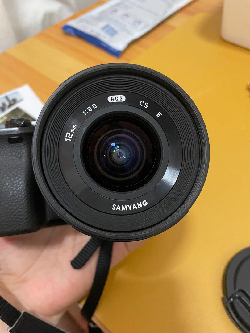 Sony A6000 and samyang lens, Photography, Cameras on Carousell