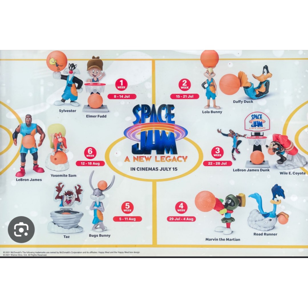 Space jam happy meal online toys