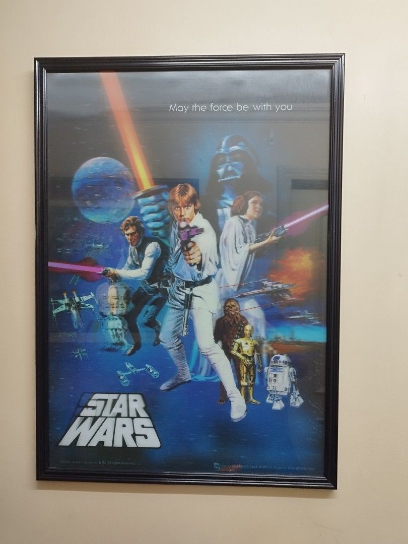 Star Wars 3D Lenticular Poster 100 original from Rare