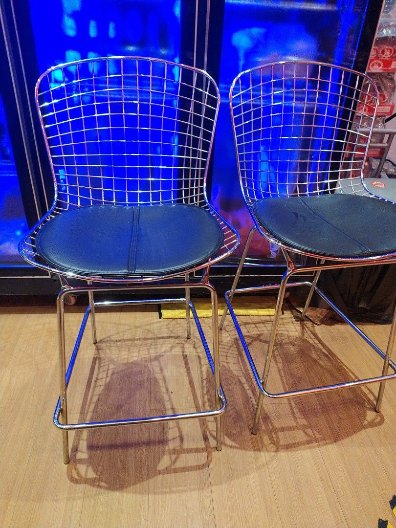 Steel chairs, Furniture & Home Living, Furniture, Chairs on Carousell