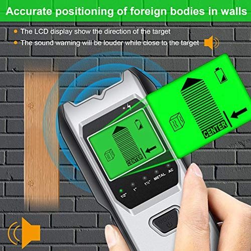 Stud Finder Wall Scanner Detector - Upgraded 6 in 1 Electronic Sensor Wood  Wall Detector Beam Finder for Drywall Joist Pipe Live AC Wires Metal with