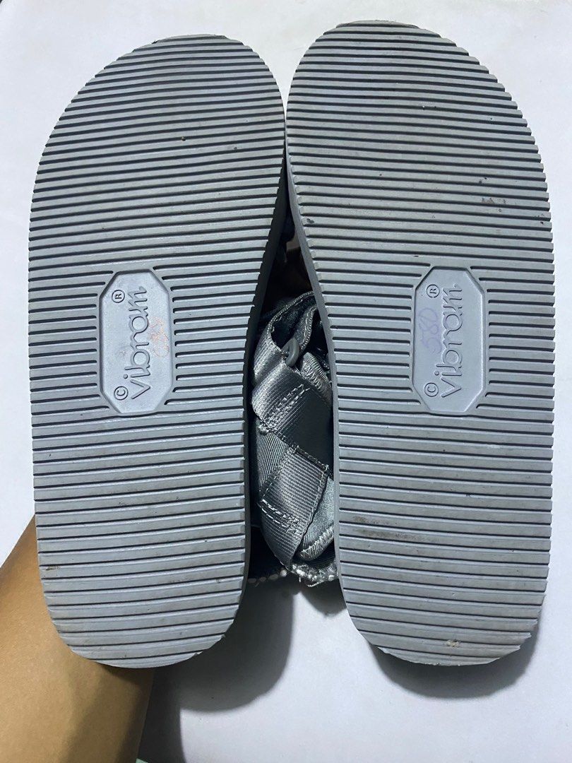 stone coloured sandals