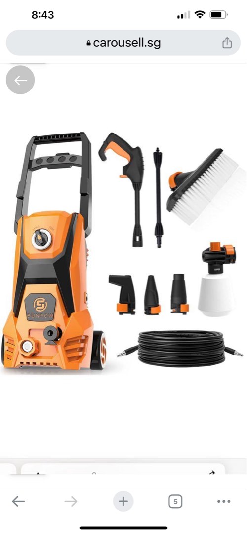 Sunpow electric hotsell pressure washer