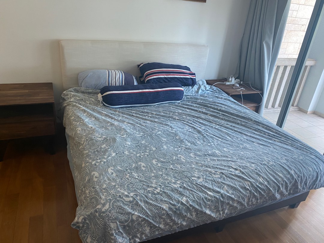 Super king bed frame and mattress, Furniture & Home Living, Furniture
