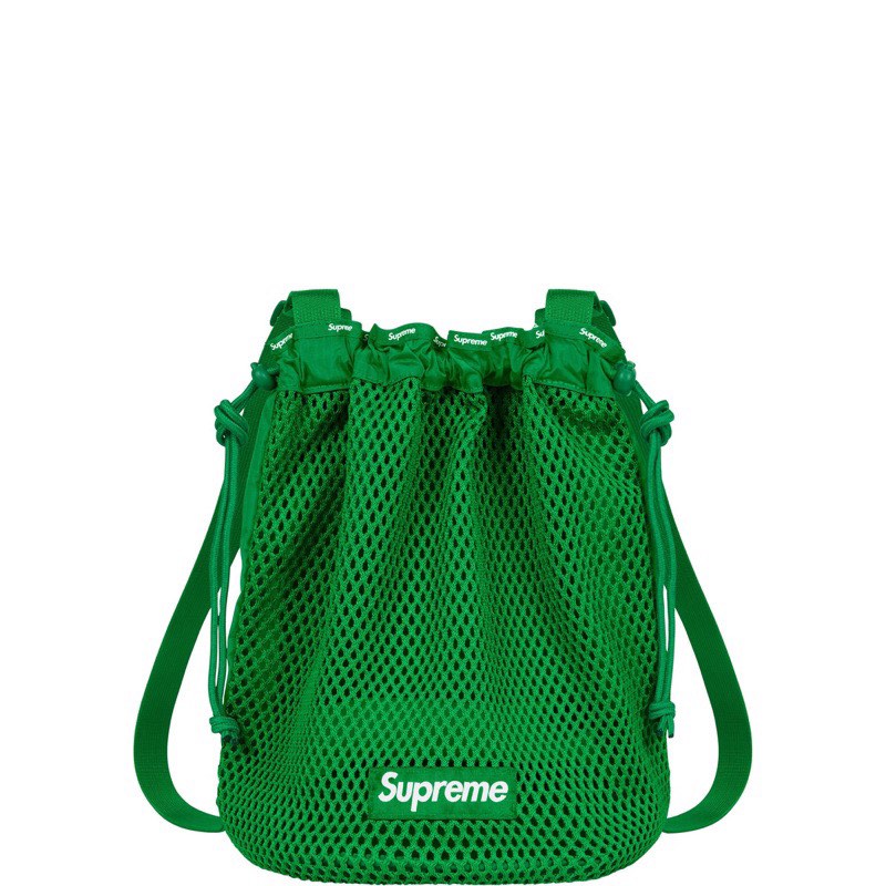 SUPREME MESH SMALL BACKPACK 綠色網狀束口袋揹包後背包背袋