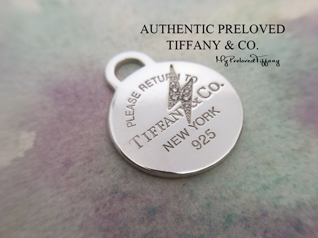 Authentic Tiffany & Co. Diamond Return To Tiffany Lightning Bolt Large