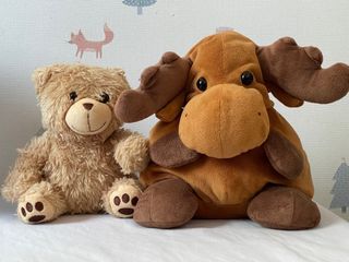 Take both: Deer & Bear  stuffed toys