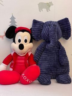 Take both: Mickey Mouse Valentine & JellyCat elephant Stuffed toys