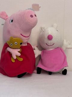 Take both: Peppa pig & Susie sheep stuffed toy