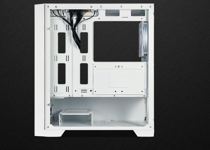Tecware Neo M2 High Airflow Matx Tg Case W 3 Argb Fans Black White