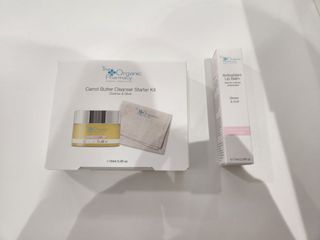 The organic pharmacy Cleanser( 10ml) & lip balm
