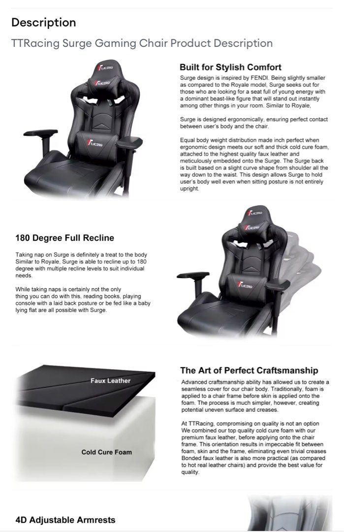 Ttracing royale gaming store chair