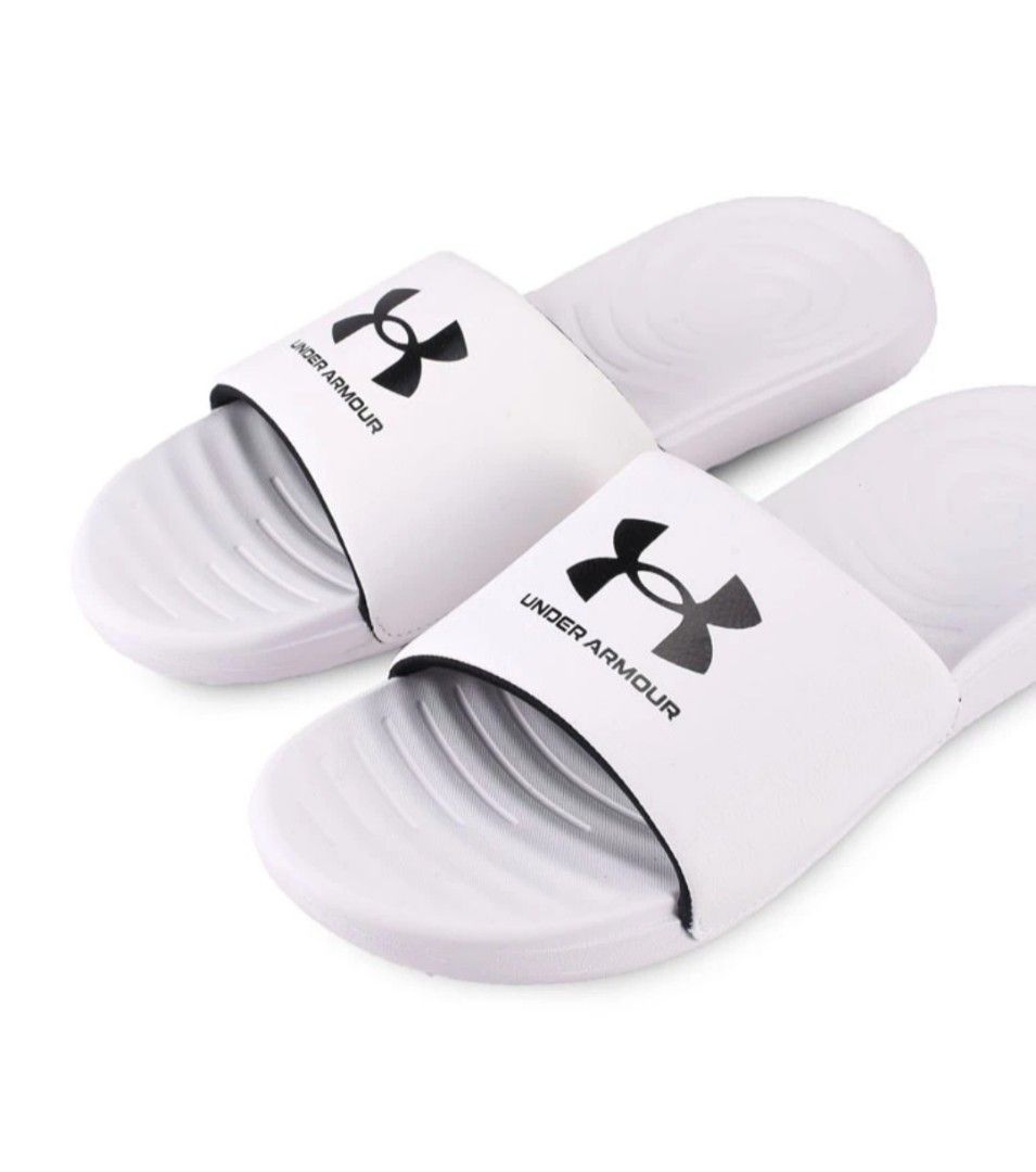 White under armour clearance flip flops
