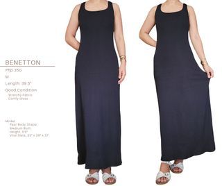 United Colors of Benetton Black Maxi Dress