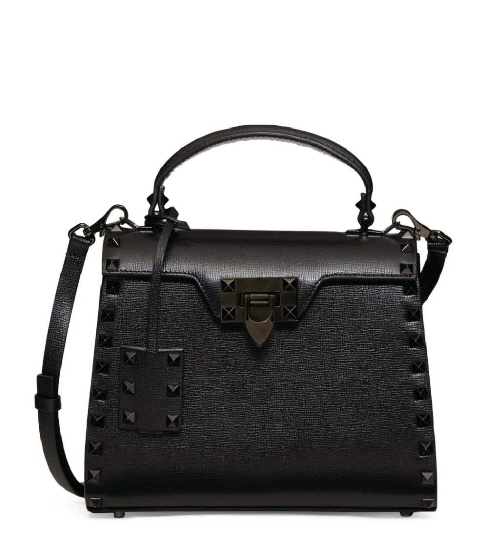 Small rockstud top handle bag outlet
