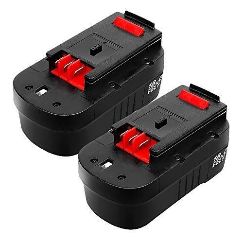 2Pack 4.0Ah 18 Volt HPB18 Replacement Battery Compatible with Black & Decker  18V HPB18 HPB18-OPE 244760-00 A1718 FS18FL FSB18 