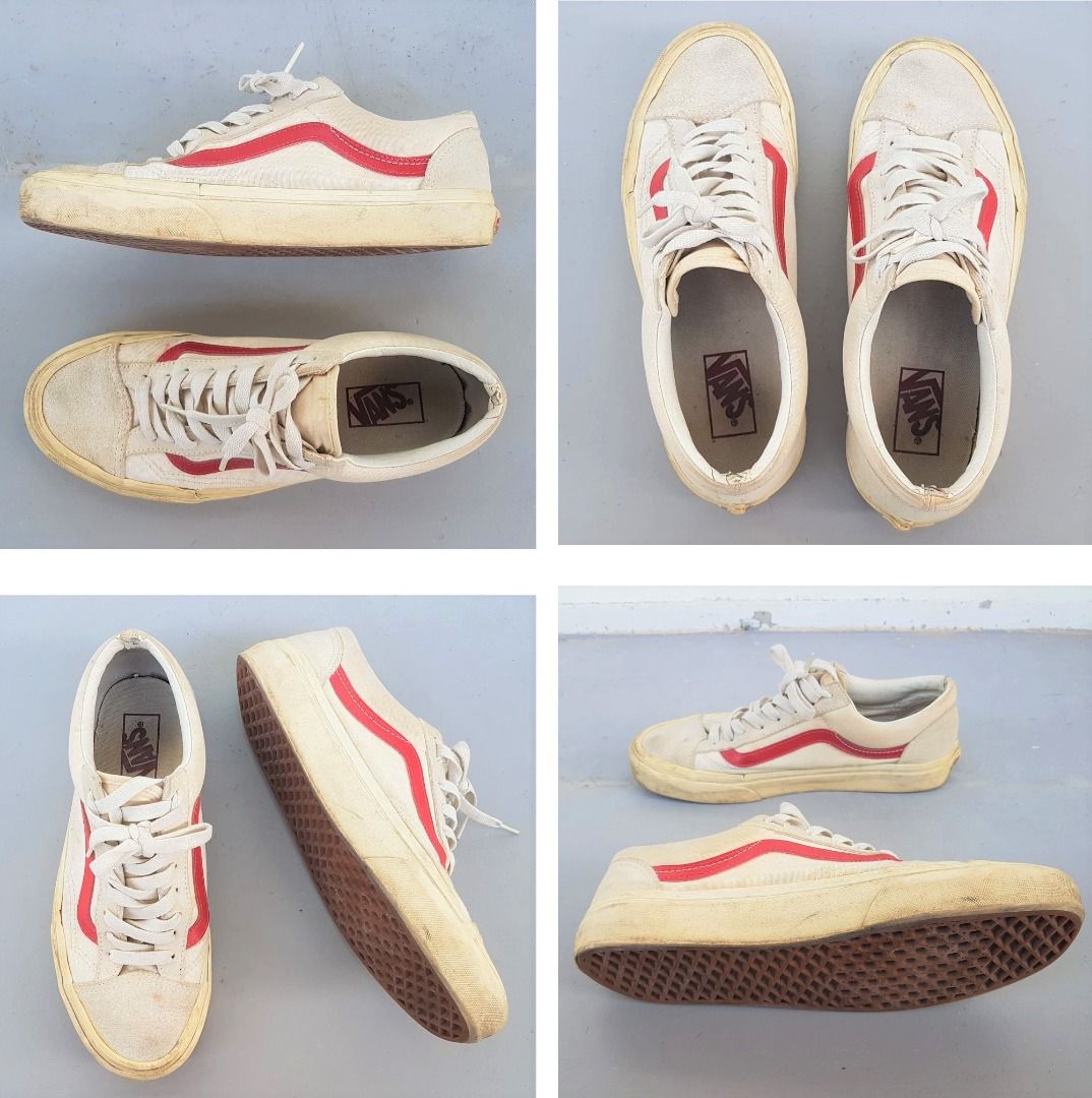 Vans Fashion Sneakers Old Skool Marshmallow Style 36 Red US 8.5