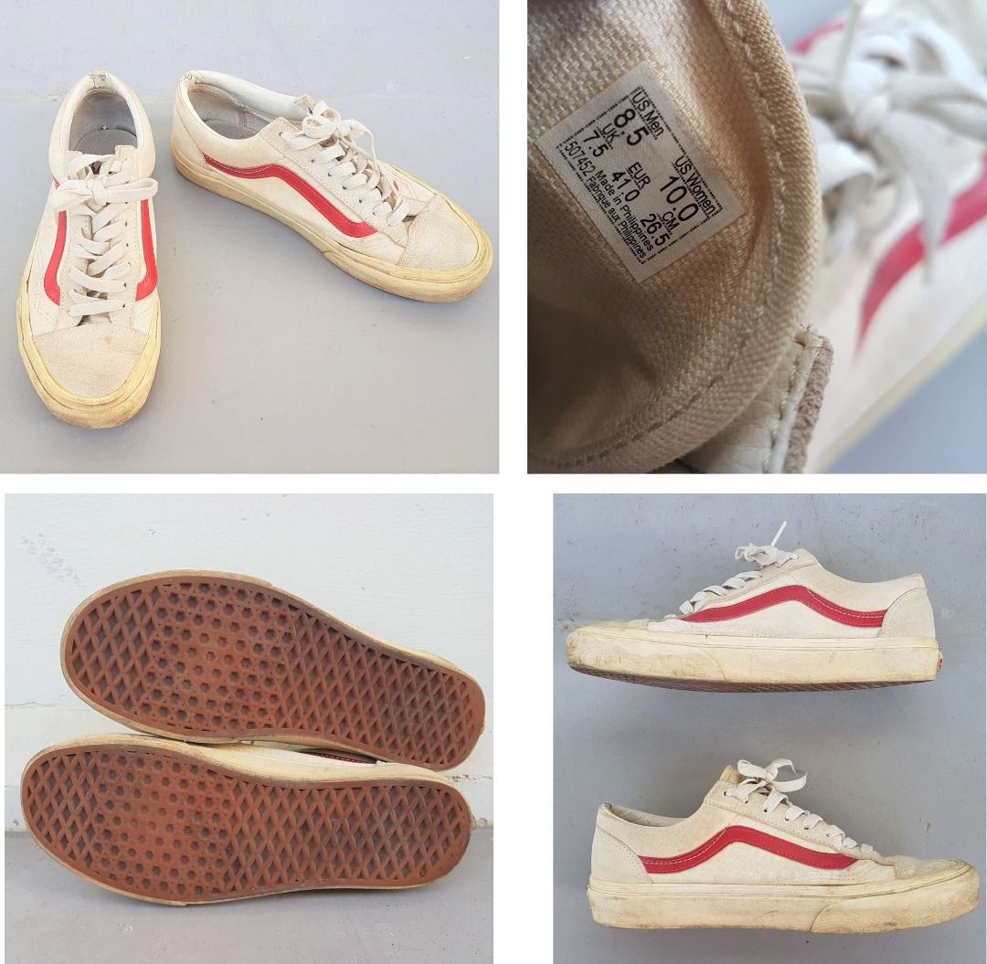 Vans old skool marshmallow red on sale