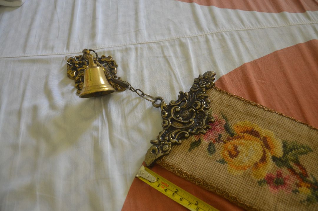 vintage 1920's victorian needlepoint Tapestry bell pull on Carousell