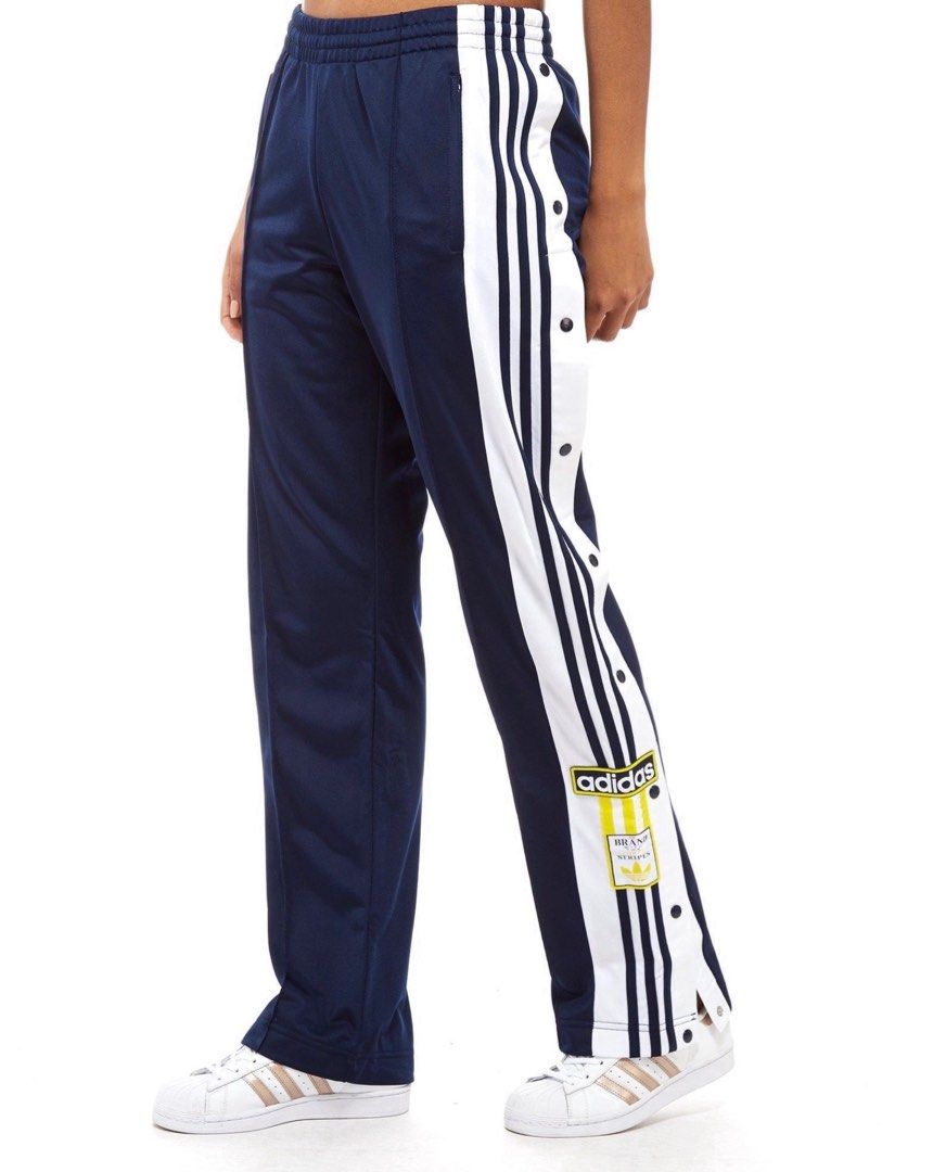 Adidas 90s High Waisted Popper Track Pants Jogging Sweatpants  Etsy India