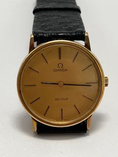 Vintage Omega Deville Gold Plated Hand Wind Watch