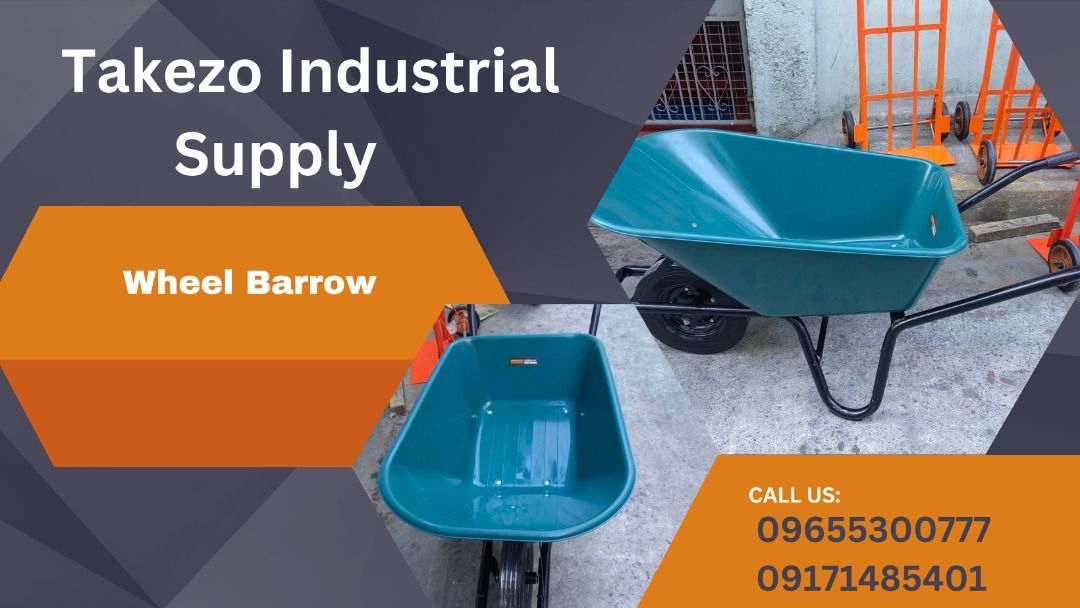 Wheel Barrow (Category: Construction Tools & Equipment) located in Manila. Submitted by angiedalu10338 (Listing ID 1236305949, Image 1). Description: Wheel Barrow Price: 2,999 For faster transaction call txt or viber 0-9-6-5-5-3-0-0-7-7-7 0-9-1-7-1-4-8-5-4-0-1 Look for angie *PRICE MAY CHANGE WITHOUT PRIOR NOTICE *ITEM IS VAT EXCLUSIVE *SUBJECT FOR AVAILABILITY *PRICE DEPENDS ON THE SIZES.