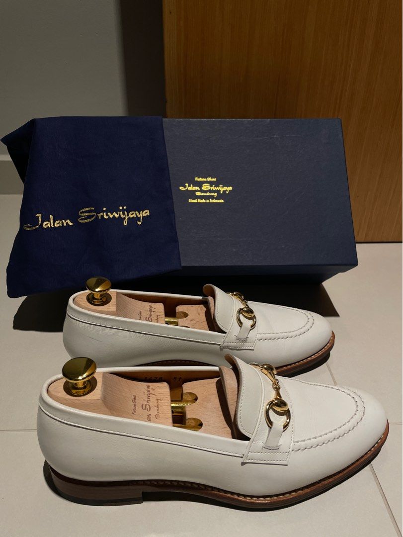 White leather loafers hot sale